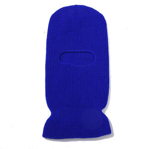 Cagoule unisexe noire personnalisée à 1 trou pour homme, chaude, pour l'extérieur, bon marché, tricotée, masque de ski - Product Image 4