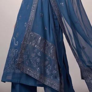 Wholesale Latest Design Shalwar Kameez 3-Piece Lawn Suit Breathable Quick Dry Ladies Lawn Embroidery Suits For <b>Sale</b> - Product Image 5