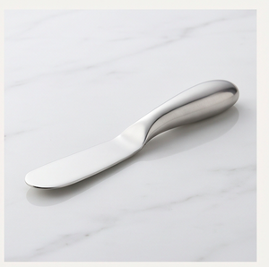 Couteau à fromage en acier inoxydable, lame plate à pointe ronde en métal argenté, compatible lave-vaisselle, pour la cuisine et la maison - Product Image 3