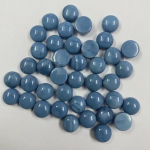 Opale bleue naturelle, pierre précieuse en vrac, motif dendritique, taille brillante, pierre à dos plat polie, pierres précieuses rares, provenance Rajasthan, pour la personnalisation - Product Image 4
