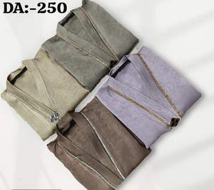 Hermosa Bufanda Islámica con Botones Decorativos y Apliques de Diamantes, Diseño de Mármol Importado, Mismo Color que el Burkha Hiyab - Product Image 2