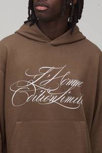 Mens Casual Custom OEM Screen Print Cotton Fleece Hoodie Jogger Tracksuit Set Washed Streetwear Pullover Sweatshirt Apparel Wear - Product Image 5