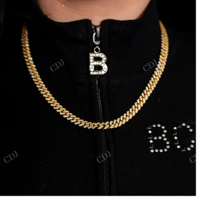 7MM 20" Hip Hop Miami Cuban Necklace Gold Plated 925 Silver Cuban Link <b>Chain</b> Moissanite <b>Iced</b> Men's Fine Jewelry GRA Certified - Product Image 2