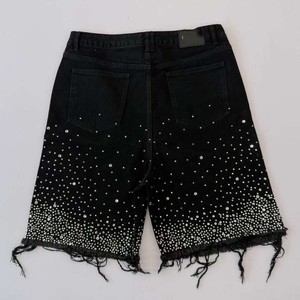 Pantalones Cortos de Mezclilla Holgados para Hombre, Estilo Casual, Lavados, para Skate y Streetwear, Largos hasta la Rodilla, con Bolsillos, para Verano - Product Image 2
