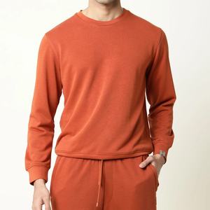 Alta calidad al por mayor en blanco hombres sudadera logotipo personalizado cuello redondo sudadera Casual moda ropa hombres sudaderas de gran tamaño hombres - Product Image 1