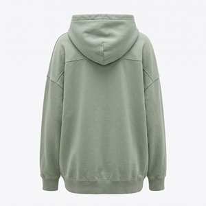 Sweat à capuche oversize pour femme, lavé, confortable, pull, OEM ODM, vente en gros, usine, logo personnalisé |   Quantité minimale de commande faible - Product Image 3
