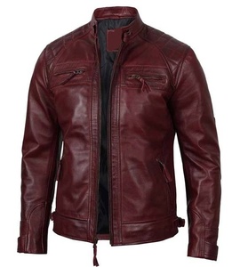 Chaqueta de Cuero Genuino para Hombre, Estilo Urbano, Clásica, Informal, de Moda, de Primera Calidad, Estilo Vintage - Product Image 6