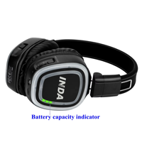 Casque de disco silencieux UHF 3 canaux en gros direct usine, affichage numérique de la batterie, écouteurs OEM RF890 pour le yoga et le fitness