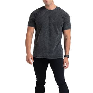Meilleurs t-shirts pour hommes en tissu délavé à l'acide, qualité supérieure, dernier design, matière douce, service OEM, nouveaux t-shirts pour hommes en tissu délavé à l'acide. - Product Image 2