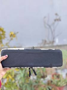 New Designer Cowhide Fur Leather <b>Heat</b> Resistant Leather Hair Straightener Curling Iron Cases Perfect Organizer for Hair Tools - Product Image 3