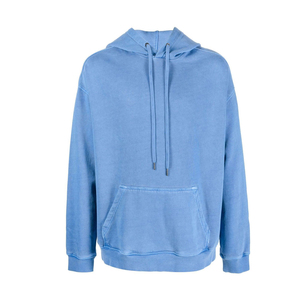 Oem Custom High Quality Heavyweight Casual Loose Fit ACID Wash Faded Zipper Drop Shoulder Essential Winter <b>Plain</b> <b>Hoodie</b> For <b>Men</b> - Product Image 1