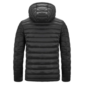 Chaqueta Acolchada con Capucha para Hombre, Diseño de Alta Gama, Otoño, Impermeable, Acolchado Regular, Poliéster Transpirable, Cierre de Cremallera, Ecológica - Product Image 2