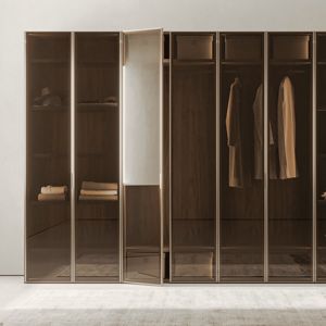 Armario de Dormitorio con Paneles de Madera Personalizados JY Project, Diseño Europeo Moderno, Armario RTA, Estantes Ajustables - Product Image 2