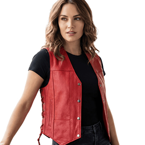 Chaleco Corto de Cuero para Mujer, Chaleco sin Mangas a la Moda, Diseño Personalizado, Precio de Fábrica, Proveedor Mayorista - Product Image 2