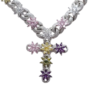 Modern <b>Infinity</b> Cross Necklace Fine Jewelry Pendants & Charms 925 Silver Luxury Fashion Jewelry - Product Image 3