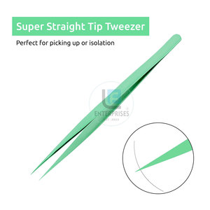 Nouvelle conception, pinces à extensions de cils professionnelles en acier inoxydable - Haute qualité, pointe fine, prise en main parfaite, prix de gros bas - Product Image 3