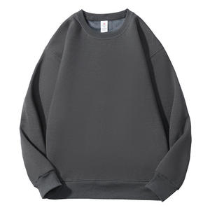 Sweat-shirt ample à col rond pour couples, basiques en coton, polaire, col rond pour hommes et sweat-shirts, vêtements de sport, fabricants de survêtements - Product Image 1