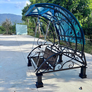 Premium Heavy-Duty Wrought Iron <b>Swings</b>, Sleek Metal <b>Swings</b>, Durable Steel <b>Swings</b> And A Cozy Garden <b>Swing</b> Set For Outdooring. - Product Image 3