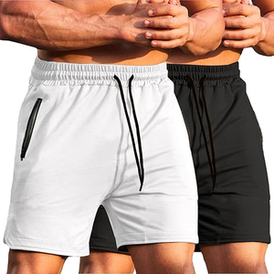 Shorts de détente en coton léger pour hommes, couleur unie, taille élastique, shorts décontractés d'été, impression personnalisée OEM, approvisionnement en gros - Product Image 4