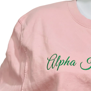AKA <b>Pink</b> <b>Sweatshirt</b> for Women Classic Crewneck Long Sleeve Pullover Soft Fleece Sorority Casual Winter Fashion Comfortable - Product Image 2