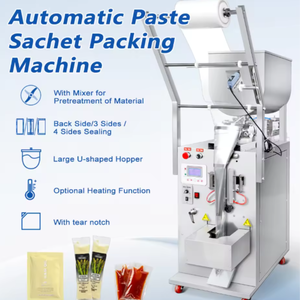 เครื่องบรรจุซองแบบตั้งขนาดเล็ก FFS สำหรับบรรจุน้ำตาล เกลือ กาแฟ ซอส ครีม ขนาด 10 มล. ถึง 200 มล. เครื่องบรรจุอัตโนมัติแบบพิเศษ - Product Image 2