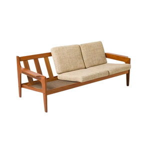 Modern Solid Teak Wood Platform <b>Bed</b> with Integrated Nightstands Luxury Bedroom Furniture - Product Image 5
