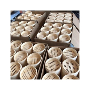 Très demandé Panier vapeur en bambou fait main pour la cuisson du riz et des raviolis Léger Durable Réutilisable Vente en gros - Product Image 4