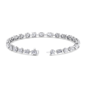 Bracelet de mode en diamants de laboratoire de formes variées, or massif 14 carats IGI, pour mariage, fiançailles, personnalisation, OEM/ODM disponible - Product Image 6