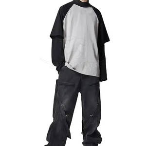 Nouveau design T-shirt double couche pour homme 100% coton Tissu léger Coton doux pour un style décontracté au quotidien - Product Image 6