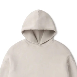 เสื้อฮู้ดดี้ผู้ชายไซส์ใหญ่ สีพื้น ผ้าฝ้ายเฟรนช์เทอร์รี่ สวมใส่สบายๆ ในฤดูใบไม้ร่วง ทรงปกติ ผ้าถักย้อมสีเรียบ - Product Image 2