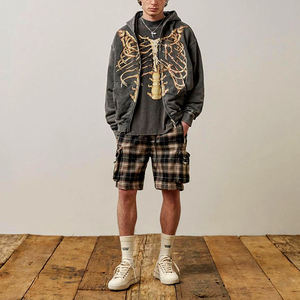 Camiseta Personalizada para Hombre, Estilo Vintage, con Estampado de Calavera, Lavado Ácido - Product Image 3