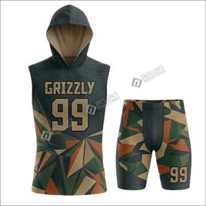 Ensemble d'uniformes de football 7v7 entièrement sublimés, nouveau design, uniformes à drapeaux pour adultes, grandes tailles, respirants et confortables - Product Image 4