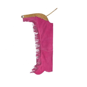 Pantalones Largos de Cuero Genuino de Alta Calidad, Estilo Vaquero, Hechos a Mano, con Flecos y Cierre de Cremallera, para Equitación Western - Product Image 5