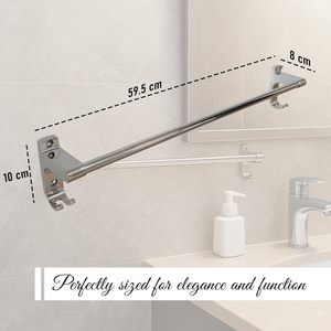 Toallero de Pared de Acero Inoxidable Pulido a Espejo, Antioxidante, para el Hogar y Accesorios de Baño, Disponible a un Precio Más Bajo - Product Image 2