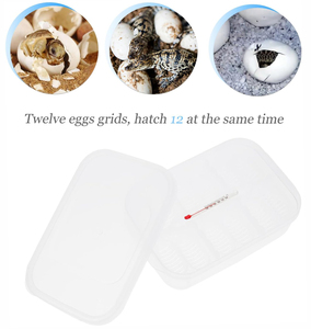 Xách tay 12-Cell PP lồng ấp nhựa dễ dàng-to-carry đơn vị với nhiệt độ chính xác đo lường cho tối ưu Pet hộp ấp trứng - Product Image 6