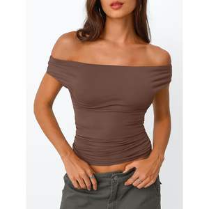 2025 FOXA 2025 Size Double Lined Off the Shoulder Club Dresses for <b>Women</b> Cute <b>Sexy</b> Spring <b>Outfits</b> With Y2K Summer Shirts - Product Image 2