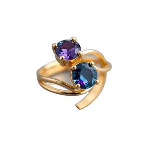 925 Sterling Silver Vermeil Gold 925 Sterling Silver Amethyst <b>Quartz</b> Gemstone Handmade <b>Ring</b> - Product Image 1