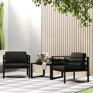 Canapé de jardin individuel anthracite - Product Image 1