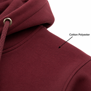 Sudadera con Capucha de Algodón y Poliéster de Marca Privada, Sudadera de Forro Polar, Bordado Personalizado, Fabricante de Ropa, Serigrafía, Etiqueta Personalizada - Product Image 3