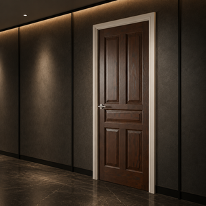 Porte intérieure moderne en bois massif, taille personnalisée, modèle GA-09S Classic, pour appartement. - Product Image 1