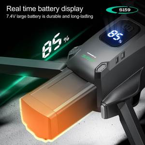 Outdoor Drone Long Range S159 LED Drone Wiht Large Screen Remote 25 Minute 5g Wifi 4k HD Dual <b>Cameras</b> Photography Quadcopter - Product Image 6