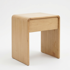 Premium Solid Teak Wood <b>Side</b> Table Minimalist Bedroom Nightstand With <b>Drawer</b> Custom Furniture For Home And Hotel Project Export - Product Image 1