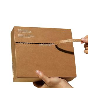 Wholesale Custom Logo Embossed Luxury Corrugated <b>Box</b>, Biodegradable Recyclable Reusable <b>Foldable</b> Shipping Mailer <b>Box</b> - Product Image 5