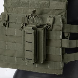Poche tactique avant vert olive compatible Molle, accessoire détachable fabriqué au Vietnam - Product Image 3