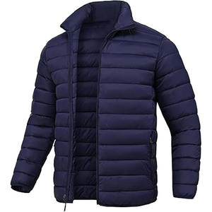 Blouson matelassé d'hiver pour homme en coton brillant, style urbain, personnalisé, collection 2025, vente en gros OEM - Product Image 1