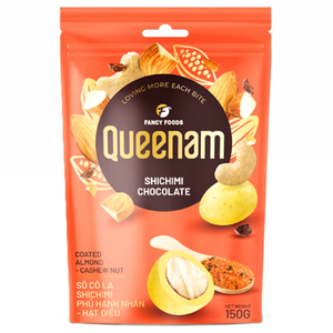 Servicio de Fabricación de Marca Privada al por Mayor, Chocolate Dragee HALAL, Nueces de Almendra y Anacardo Cubiertas con Chocolate Shichimi, 150G, Bocadillo Dulce - Product Image 1