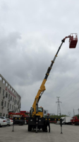 Grue télescopique arrière pour chariot élévateur hydraulique, moteur intégré, capacité 5000 kg, rotation 360° pour la construction et la logistique JW