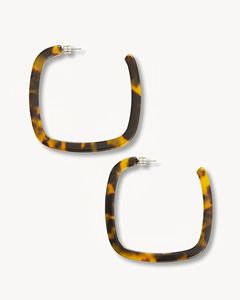 Boucles d'oreilles clipsables bohèmes en résine pour femme, bijoux de fête colorés au design personnalisé, idéales pour l'été et la plage - Product Image 4