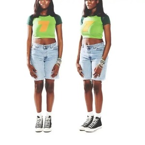 Crop top femme pas cher, respirant, sur mesure, très tendance, confortable, style optimal, vêtements de sport. - Product Image 2