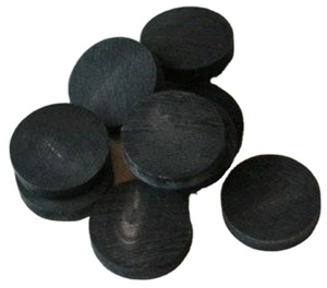 Botones de cuerno de búfalo negro para prendas Flatback Todos los tamaños Botón de chapado para prendas Botones de cuerno negro Cuerno de Búfalo en blanco - Product Image 2